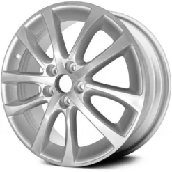 Action Crash - Aluminum Wheel - 18 X 8.5 Inch - 10 Spoke - Bright Sparkle Silver - 2013 - 2016 Toyota Avalon - ALY69624U15N