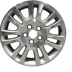 Action Crash - Aluminum Wheel - 17 X 6.5 Inch - 14 Spoke - Machined And Silver - 2007 - 2010 Toyota Sienna - ALY69520U10N