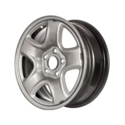 Action Crash - Steel Wheel - Silver - 16 X 6.5 Inch - 5 Spoke - 5 Lug - 115mm Bolt Pattern - 2001 - 2006 Toyota RAV4 - STL69405U20N