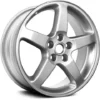 Action Crash - Aluminum Wheel - 17 X 7 - 5-Spoke - 5-Lug - Painted Silver - 2005 - 2009 Pontiac G6 - ALY06585U20N
