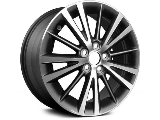 Action Crash - Aluminum Wheel - Machined And Charcoal Silver - 15 Spoke - 5 Lug - 16 X 6.5 Inch - 39mm Offset - 2014 - 2019 Toyota Corolla - ALY75150U30N 1 Action Crash - Aluminum Wheel - Machined And Charcoal Silver - 15 Spoke - 5 Lug - 16 X 6.5 Inch - 39mm Offset - 2014 - 2019 Toyota Corolla - ALY75150U30N
