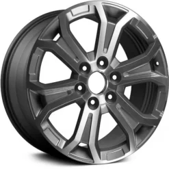 Action Crash - Aluminum Wheel - Machined And Charcoal Metallic - 19 X 7.5 Inch - 50mm Offset - 6 Y Spoke - 6 Lug - 2013 - 2016 GMC Acadia - ALY05573U30N