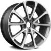 Action Crash - Aluminum Wheel - 18 X 7.5 Inch - 10 Spoke - 5-Lug - Machined And Charcoal - 2015 - 2018 Acura TLX - ALY71827U30N