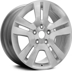 Action Crash - Aluminum Wheel - 17 X 7 Inch - 5-Split Spoke - Machined And Silver - 2006 - 2009 Ford Fusion - ALY03628U10N