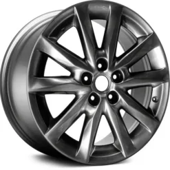 Action Crash - Aluminum Wheel - Dark Hypersilver - 18 X 7 Inch - 50mm Offset - 10 Spoke - 5 Lug - 2017 - 2018 Mazda 3 - ALY97879U79N