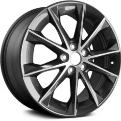 Action Crash - Aluminum Wheel - Machined And Charcoal - 18 X 7.5 Inch , 40MM Offset - 2015 - 2017 Toyota Camry - ALY75172U30N