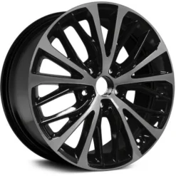 Action Crash - Aluminum Wheel - Machined And Gloss Black - 18 X 8 Inch - 2018 Toyota Camry - ALY75221U45N