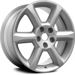 Action Crash - Aluminum Wheel - Silver - 18 X 7.5 Inch - 40mm Offset - 6 Spoke - 5 Lug - 2004 - 2006 Nissan Maxima - ALY62424U20N