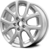 Action Crash - Aluminum Wheel - Sparkle Silver Metallic - 17 X 7 Inch , 41MM Offset - 2014 - 2018 Jeep Cherokee - ALY09130U20N