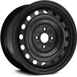 Action Crash - Steel Wheel - Black - 15 X 5 Inch - 4 Lug - 100mm Bolt Pattern - 2012 - 2018 Toyota Prius C - STL69608U45N