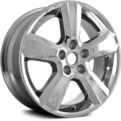 Action Crash - Aluminum Wheel - Chrome Cladded - 5 Spoke - 5 Lug - 17 X 7 Inch - 38mm Offset - 2010 - 2012 Chevrolet Malibu - ALY05436U86N