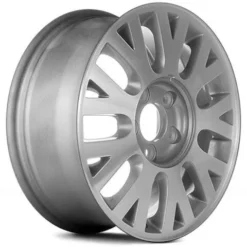 Action Crash - Aluminum Wheel - Machined With Silver Pockets - 9 Y Spoke - 16 X 7 Inch - 45mm Offset - 5 Lug - 2003 - 2005 Ford Crown Victoria - ALY03497U20N
