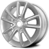Action Crash - Aluminum Wheel - 17 X 6 Inch - Painted Silver - 2011 - 2018 Dodge Grand Caravan - ALY02399U20N