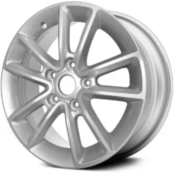 Action Crash - Aluminum Wheel - 17 X 6 Inch - Painted Silver - 2011 - 2018 Dodge Grand Caravan - ALY02399U20N