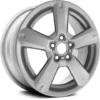 Action Crash - Aluminum Wheel - 17 X 7 - 5-Spoke - Painted Silver - 2006 - 2012 Toyota RAV4 - ALY69507U20N