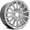 Action Crash - Aluminum Wheel - 17 X 7 Inch - 14 Spoke - Machined And Silver - 2006 - 2009 Mercury Milan - ALY03632U10N