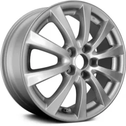 Action Crash - Aluminum Wheel - 17 X 8 Inch - Painted Silver - 2006 - 2008 Lexus IS250 - ALY74188U20N