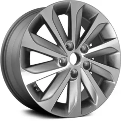 Action Crash - Aluminum Wheel - 17 X 7 Inch - Machined And Medium Grey - 2015 - 2017 Hyundai Sonata - ALY70877U35N