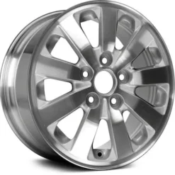 Action Crash - Aluminum Wheel - Machined And Silver - 16 X 7 Inch - 50mm Offset - 9 Spoke - 5 Lug - 2008 - 2010 Honda Odyssey - ALY63985U10N