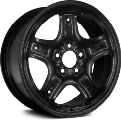Action Crash - Steel Wheel - Black - 17 X 7.5 Inch - 5 Spoke - 5 Lug - 2010 - 2012 Ford Fusion - STL03796U45N