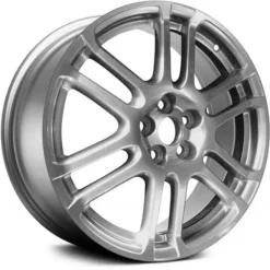 Action Crash - Aluminum Wheel - Medium Hypersilver - 17 X 7 Inch - 6 Double Spoke - 5 Lug - 100mm Bolt Pattern - 2005 - 2010 Scion TC - ALY69471U78N
