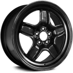 Action Crash - Steel Wheel - Black - 17 X 7 Inch 5-Spoke - 2007 - 2012 Chevrolet Malibu - STL08075U45N