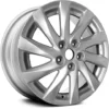 Action Crash - Aluminum Wheel - Silver - 17 X 7 Inch - 10 Spoke - 5 Lug - 2011 - 2013 Mazda 6 - ALY64942U20N