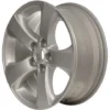 Action Crash - Aluminum Wheel - Bright Sparkle Silver - 17 X 7 Inch - 35mm Offset - 5 Spoke - 5 Lug - 2011 - 2019 Toyota Sienna - ALY69584U20N