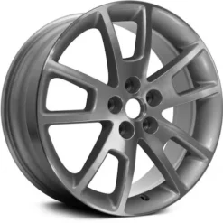 Action Crash - Aluminum Wheel - 18 X 7 Inch - Double Spoke - Machined And Silver - 2008 - 2012 Chevrolet Malibu - ALY05361U10N