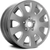 Action Crash - Aluminum Wheel - Silver - 16 X 7 Inch - 45mm Offset - 9 Spoke - 5 Lug - 1998 - 2004 Audi A6 Quattro - ALY58717U10N