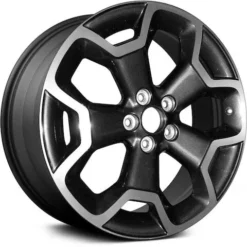 Action Crash - Aluminum Wheel - 17 X 7 Inch , 48mm Offset , Dark Charcoal Metallic - 2013 - 2015 Subaru XV Crosstrek - ALY68806U30N