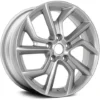Action Crash - Aluminum Wheel - Medium Silver Metallic - 17 X 6.5 Inch - 5 Double Spoke - 5 Lug - 45mm Offset - 2013 - 2015 Nissan Sentra - ALY62600U20N