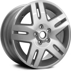 Action Crash - Aluminum Wheel - 17 X 6.5 Inch - Machined With Silver - 2006 - 2013 Chevrolet Impala - ALY05071U10N