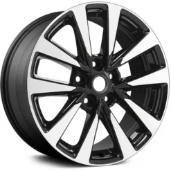 Action Crash - Aluminum Wheel - 17 X 7.5 Inch - 10 Spoke - Machined And Charcoal - 2016 - 2017 Nissan Altima - ALY62719U30N