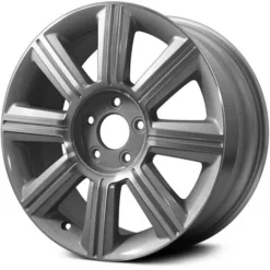 Action Crash - Aluminum Wheel - Machined And Silver - 17 X 7.5 Inch - 44mm Offset - 2007 - 2009 Lincoln MKZ - ALY03656U10N