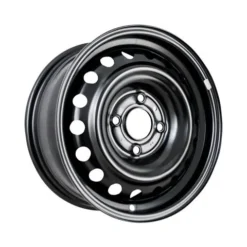 Action Crash - Steel Wheel - Black - 15 X 6.5 Inch - 18 Hole - 4 Lug - 4 X 4.5 Bolt Pattern - 2007 - 2012 Nissan Sentra - STL62471U45N