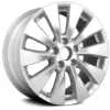 Action Crash - Aluminum Wheel - 17 X 7.5 Inch - 10 Spoke - Painted Silver - 2013 - 2015 Honda Accord - ALY64047U20N
