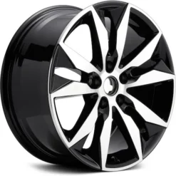 Action Crash - Aluminum Wheel - Machined And Black - 18 X 8.5 - 49mm Offset - 10 Spoke - 5 Lug - 2016 - 2020 Chevrolet Malibu - ALY05716U45N